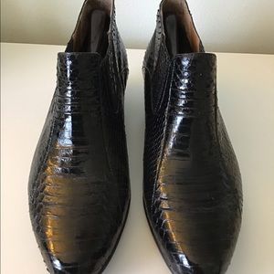 GIORGIO BRUTINI SNAKE SKIN MENS SHOE BLACK